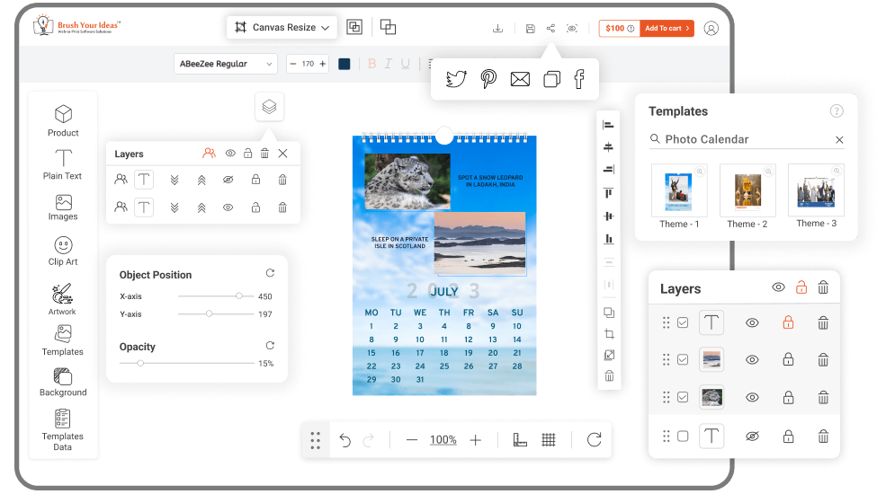 Photo Calendar Designer Software - Other Features